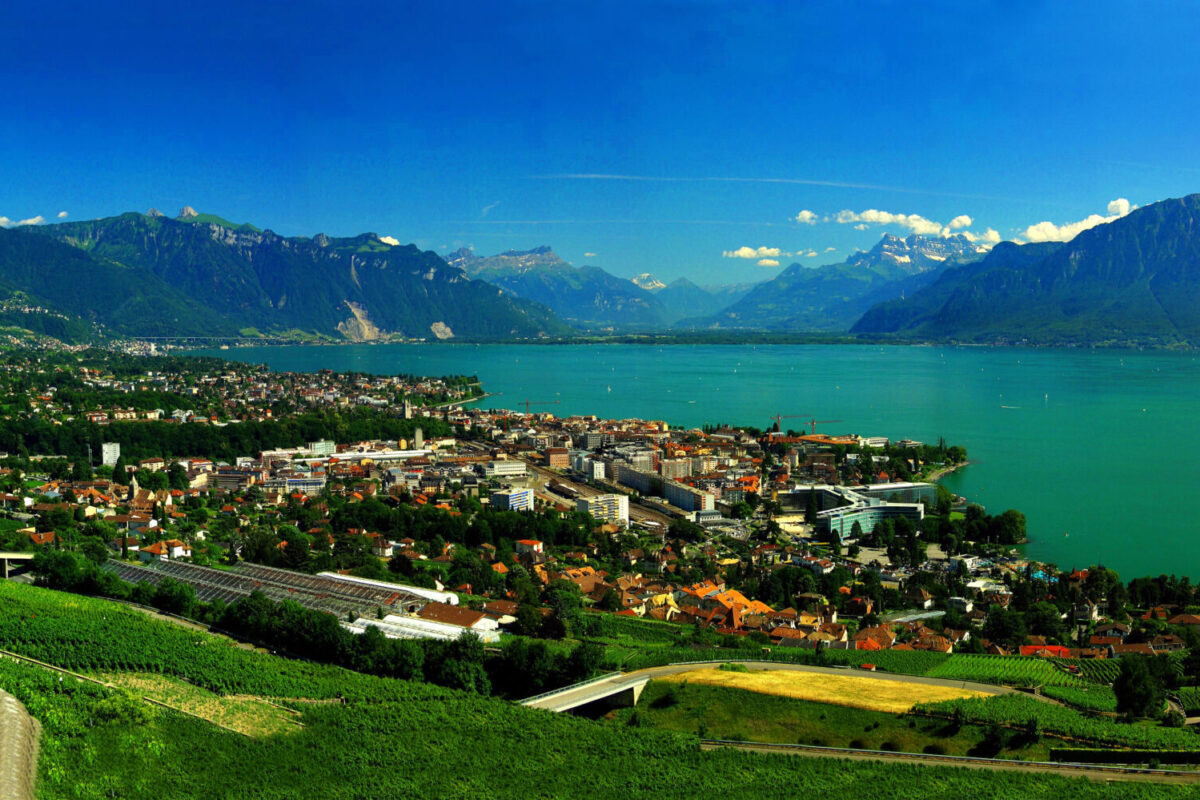 Afterglow over lake geneva scaled